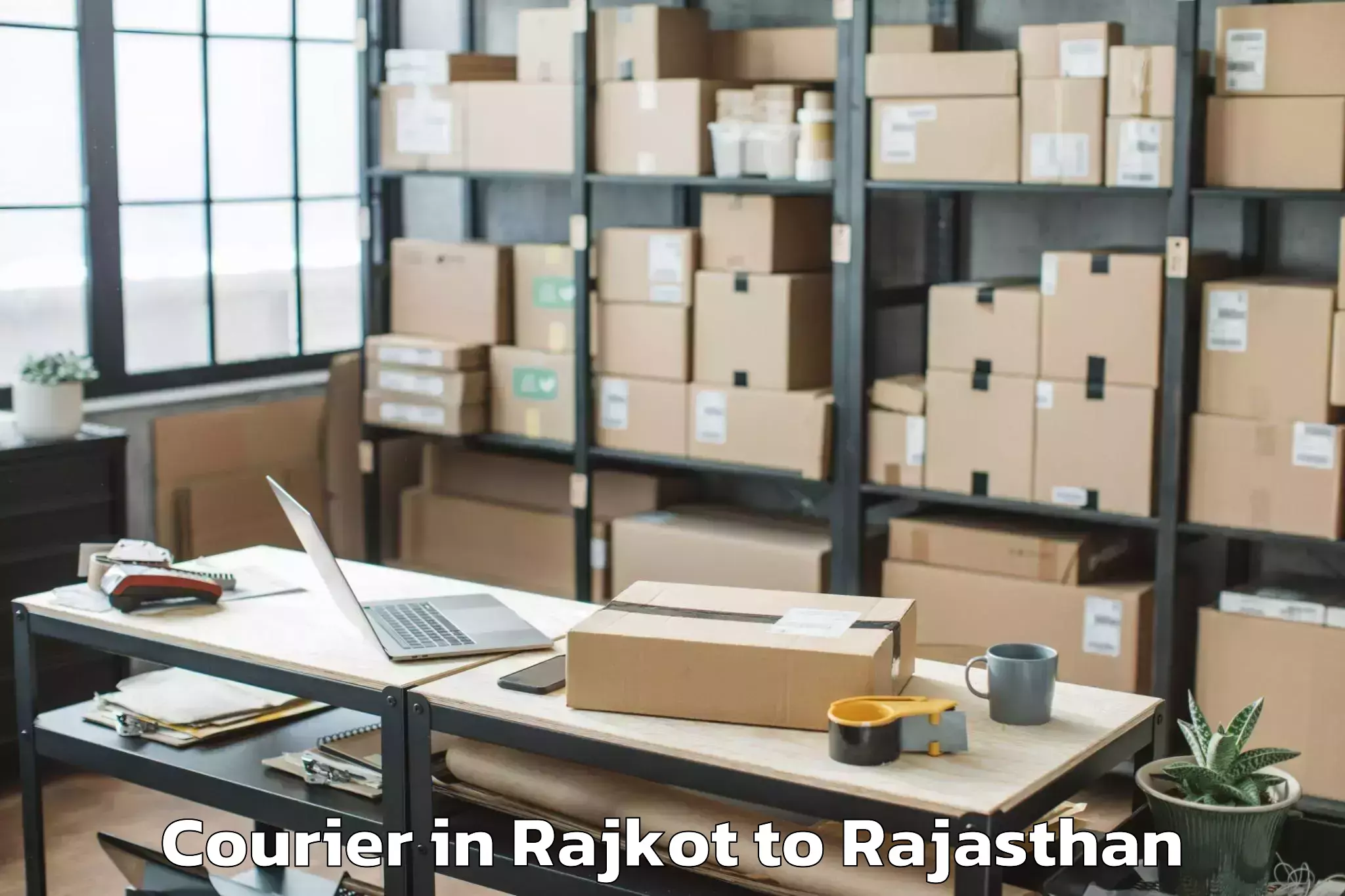 Book Rajkot to Ladnu Courier Online